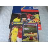 2008-09 VILLARREAL V MANCHESTER UNITED CHAMPIONS LGE OFFICIAL PROGRAMME + 3 PIRATE PROGRAMMES