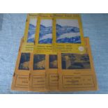 TORQUAY UNITED 1957-58 HOME PROGRAMMES X 7