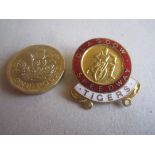 SPEEDWAY - GLASGOW TIGERS GILT BADGE