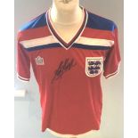 ENGLAND - RARE ADMIRAL REPLICA AWAY SHIRT HAND SIGNED BY KEVIN KEEGAN