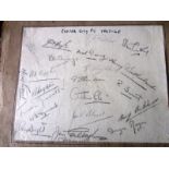 EXETER CITY 1947-48 AUTOGRAPHED ALBUM PAGE