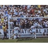 GORDON BANKS - AUTOGRAPHED PHOTO OF THE SAVE FROM PELE IN THE 1970 WORLD CUP