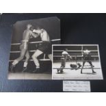 BOXING - RANDOLPH TURPIN ORIGINAL PRESS PHOTOGRAPHS X 2