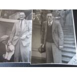 CARDIFF / SWANSEA - TWO 1930'S ORIGINAL PRESS PHOTO'S OF FRANK BARSON