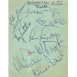 1940/50'S AUTOGRAPHS WOLVERHAMPTON WOLVES