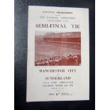 1955 FA CUP SEMI-FINAL MANCHESTER CITY V SUNDERLAND AT VILLA PARK