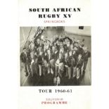 RUGBY UNION - MIDLAND COUNTIES XV V SOUTH AFRICAN XV 1960/61 @ BIRMINGHAM CITY