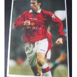 MANCHESTER UNITED RYAN GIGGS HAND SIGNED PICTURE