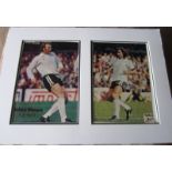 FULHAM - GEORGE BEST & BOBBY MOORE HAND SIGNED PICTURES