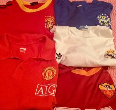 11 x ASSORTED FOOTBALL SHIRTS + 2 SCARFS - Image 2 of 3