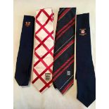 4 x ENGLAND FOOTBALL TIES