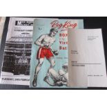 BOXING - SMALL COLLECTION OF PROGRAMMES X 3 MAGRI, BUNNY JOHNSON ETC