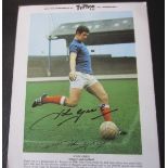 G.RANGERS - JOHN GREIG HAND SIGNED TYPHOO TEA CARD