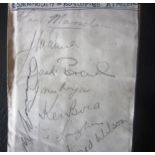 1947 BOURNEMOUTH AUTOGRAPHED ALBUM PAGE