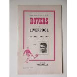1954-55 DONCASTER ROVERS V LIVERPOOL