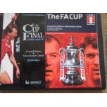 MANCHESTER UNITED FA CUP FINAL PROGRAMMES X 3