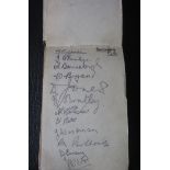 SWINDON TOWN AUTOGRAPHED ALBUM PAGE FROM 1938-39 SEASON