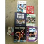 BOXING + RUGBY BOOKS X 7