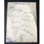 1952-53 SWANSEA TOWN AUTOGRAPHS