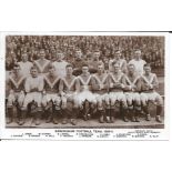 BIRMINGHAM FC - 1924-25 ORIGINAL ALBERT WILKES TEAM GROUP POSTCARD