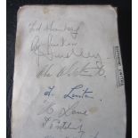 1946-47 SOUTHEND AUTOGRAPHED ALBUM PAGE