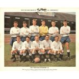 1965/66 TOTTENHAM HOTSPUR SPURS TY-PHOO TEA LARGE TEAM CARD