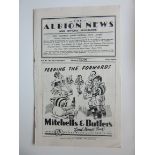 1951-52 WEST BROMWICH ALBION V BOLTON