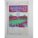 1953-54 BURNLEY V SUNDERLAND