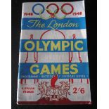 1948 OLYMPICS OFFICIAL PROGRAMME