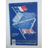 1962 ENGLAND V FRANCE AT SHEFFIELD WEDNESDAY