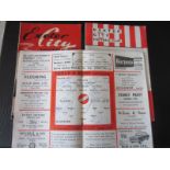 EXETER CITY SMALL COLLECTION OF HOME PROGRAMMES + AUTOGRAPHS