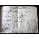 1947 ALDERSHOT AUTOGRAPHED ALBUM PAGE