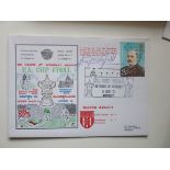 SUNDERLAND 1973 FA CUP WINNERS LTD EDITION POSTAL COVER AUTOGRAPHED BY IAN PORTERFIELD