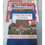 MANCHESTER UNITED 1978-79 FA CUP PROGRAMMES X 5