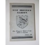WEST BROMWICH ALBION PLAYERS BOOK OF THE 1953-54 SEASON