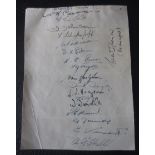 1930 GRIMSBY TOWN AUTOGRAPHED ALBUM PAGE