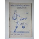 1950-51 HUDDERSFIELD RESERVES V LEEDS RESERVES - NORTHERN INT LEAGUE CUP