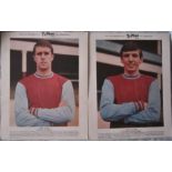 HURST & PETERS WEST HAM TY-PHOO TEA LARGE CARDS