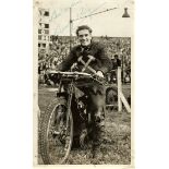 SPEEDWAY - BENNY KING WEST HAM HAND SIGNED PHOTOGRAPH