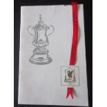 LIVERPOOL - 1974 FA CUP FINAL MENU