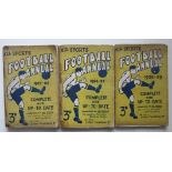 ALL SPORTS FOOTBALL ANNUAL - 1926-27, 1927-28 & 1928-29