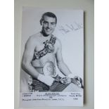 BOXING - ALAN MINTER HAND SIGNED ORIGINAL POSTCARD