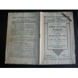 1918 COVENTRY CITY ATHLETIC & CYCLING PROGRAMME