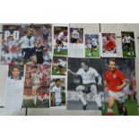 ENGLAND PLAYERS AUTOGRAPHS X 12