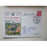 LIVERPOOL 1974 FA CUP WINNERS LTD EDITION POSTAL COVER AUTOGRAPHED BY STEVE HEIGHWAY