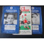 MANCHESTER UNITED AWAY PROGRAMMES 1949-50 SEASON X 3