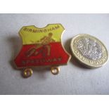 SPEEDWAY - BIRMINGHAM GILT BADGE