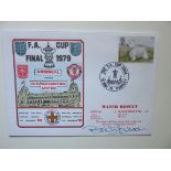 1979 ARSENAL FA CUP WINNERS LTD EDITION POSTAL COVER AUTOGRAPHED BY BRIAN TALBOT