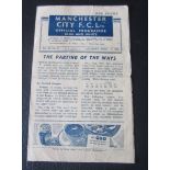 1945-46 MANCHESTER CITY V MANCHESTER UNITED