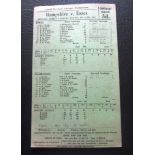 CRICKET - 1946 HAMPSHIRE V ESSEX SCORECARD